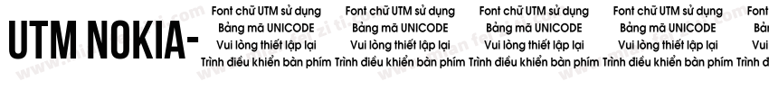 UTM Nokia字体转换